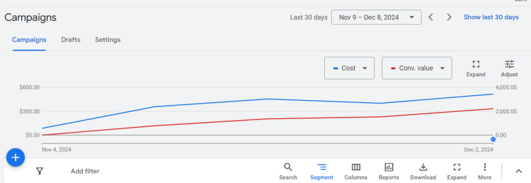 Google Ads screenshot